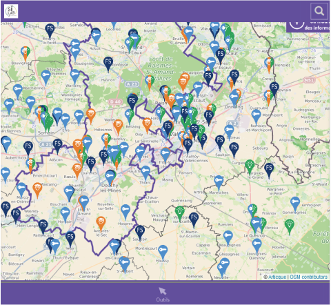 Cartographie interactive - Inclusion Numérique La Porte du Hainaut