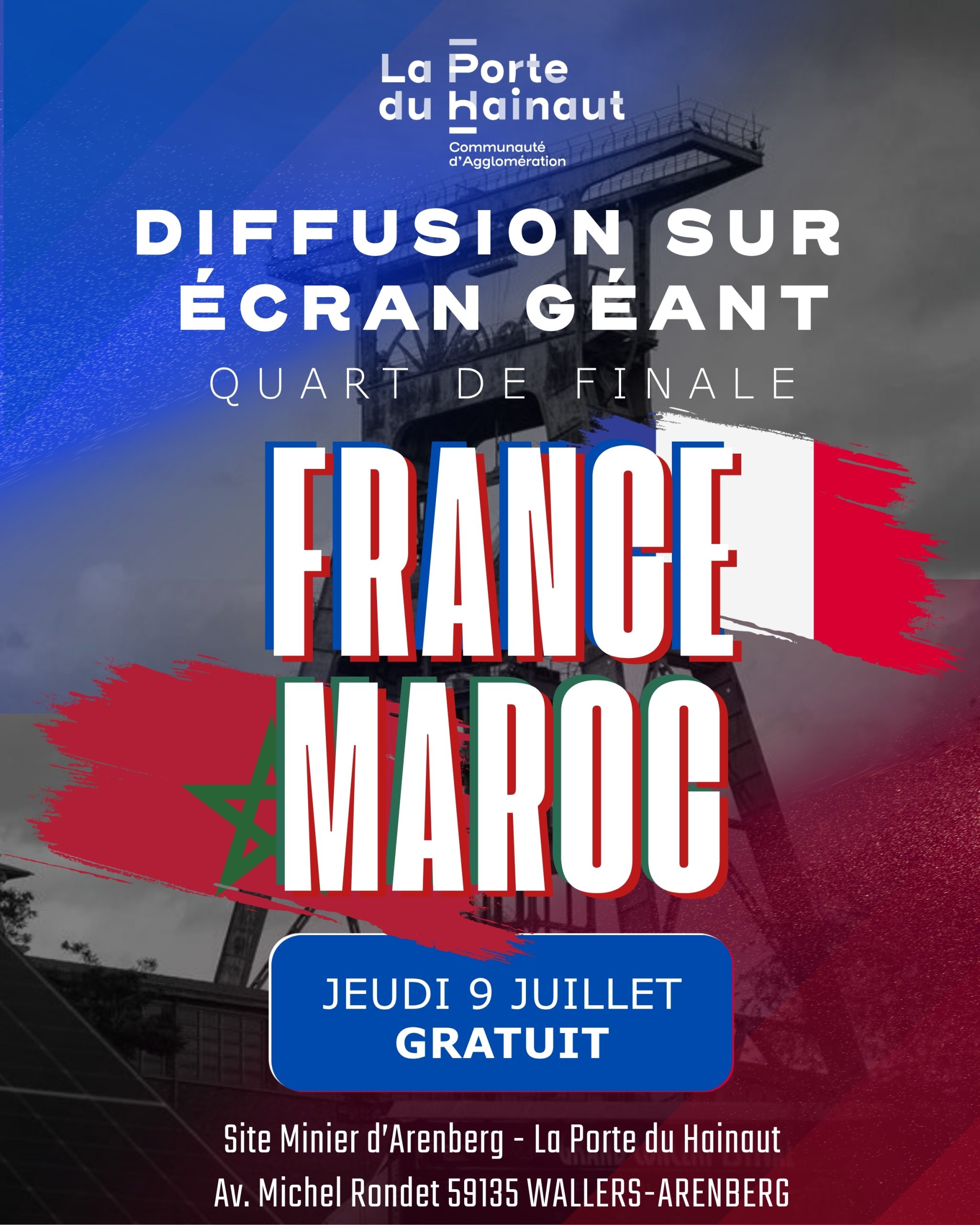 Diffusion Quart de Finale France – Maroc