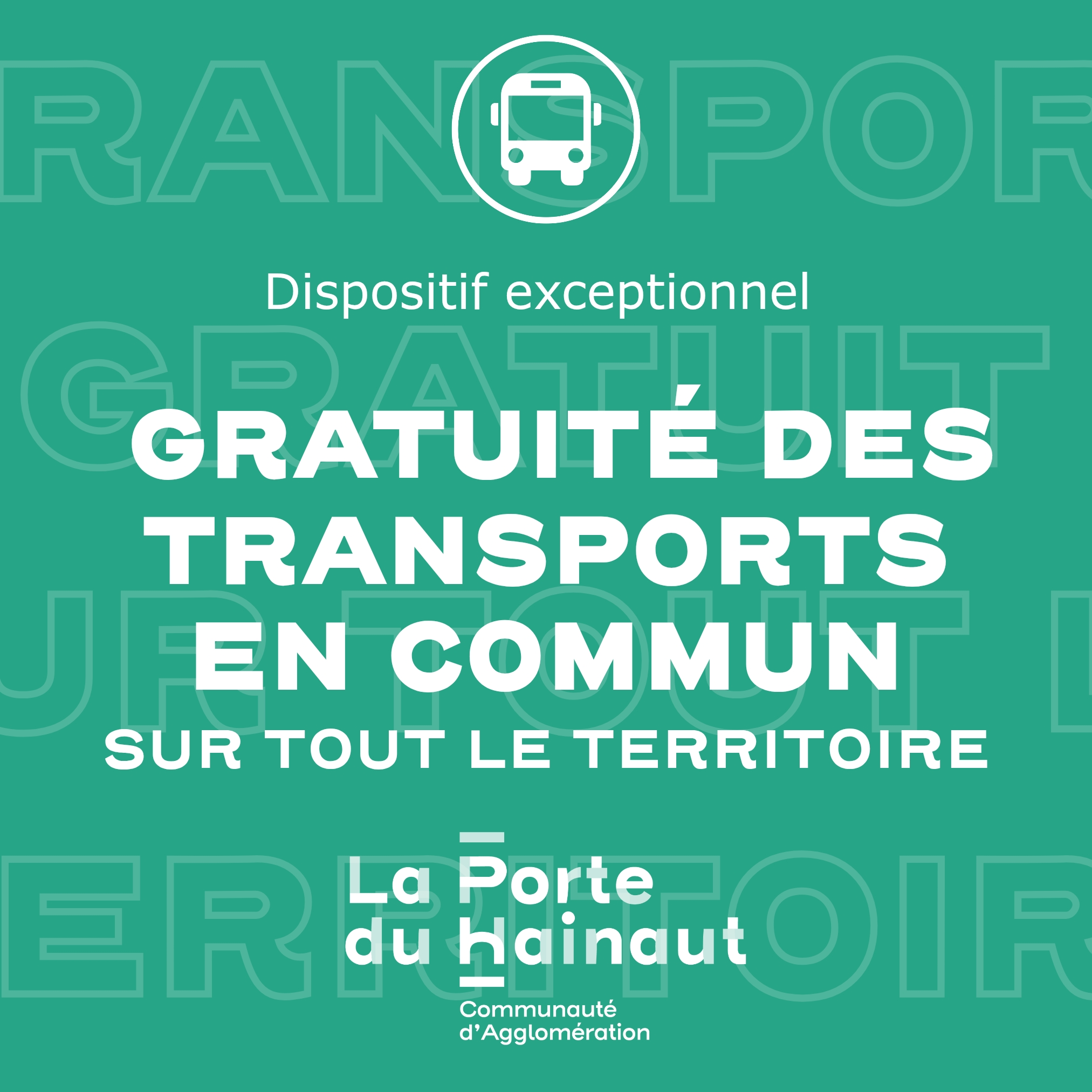 Gratuité des transports en commun à La Porte du Hainaut